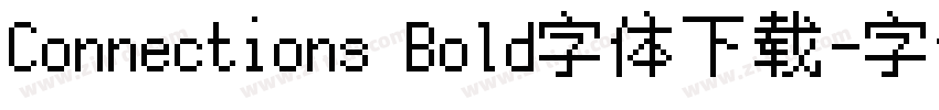 Connections Bold字体下载字体转换